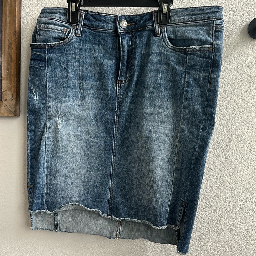 Kut from the Kloth denim skirt, size 12